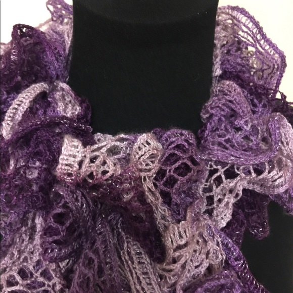Purple Passion Ruffle Scarf - Picture 5 of 5